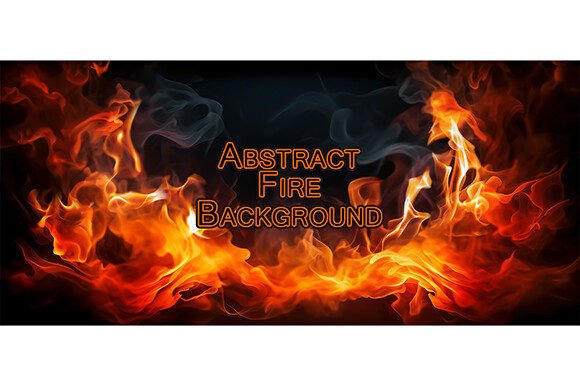 Abstract Fire Background for Dynamic Design