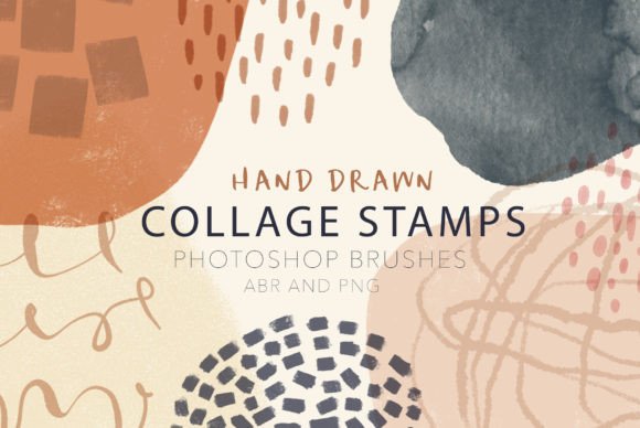 Abstract Photoshop Brush Stamps for Modern Design