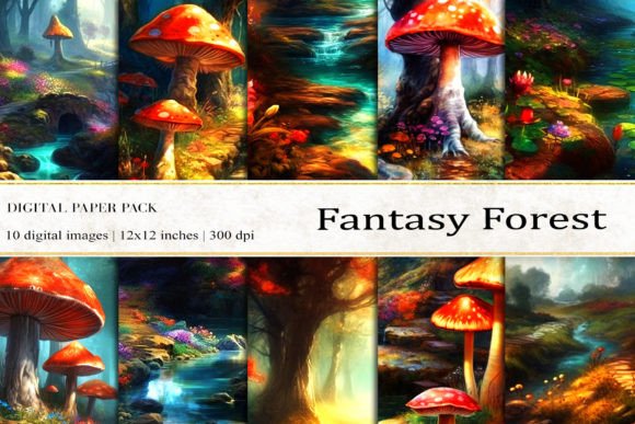 Fantasy Forest Digital Paper