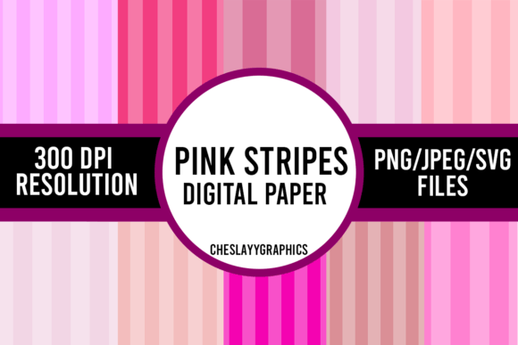 Pink Stripes Digital Paper: A Strategic Asset for Purposeful Design