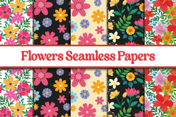 Revitalizing Digital Creativity with the Seamless Flower Papers Patterns Bundle
