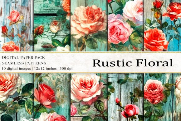 Rustic Floral Digital Papers: The Ultimate Resource for Creative Projects