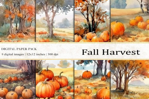 Transforming Digital Creativity with Fall Harvest Digital Papers