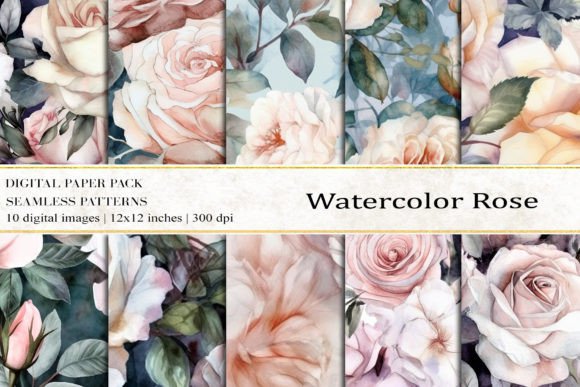 Unlocking Creativity with Watercolor Rose Digital Papers