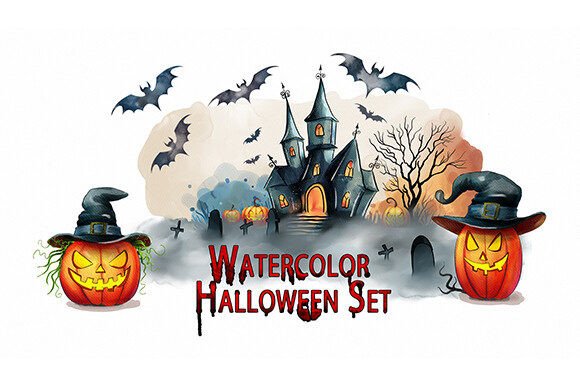 Watercolor Halloween: A Creative Toolkit for Designers